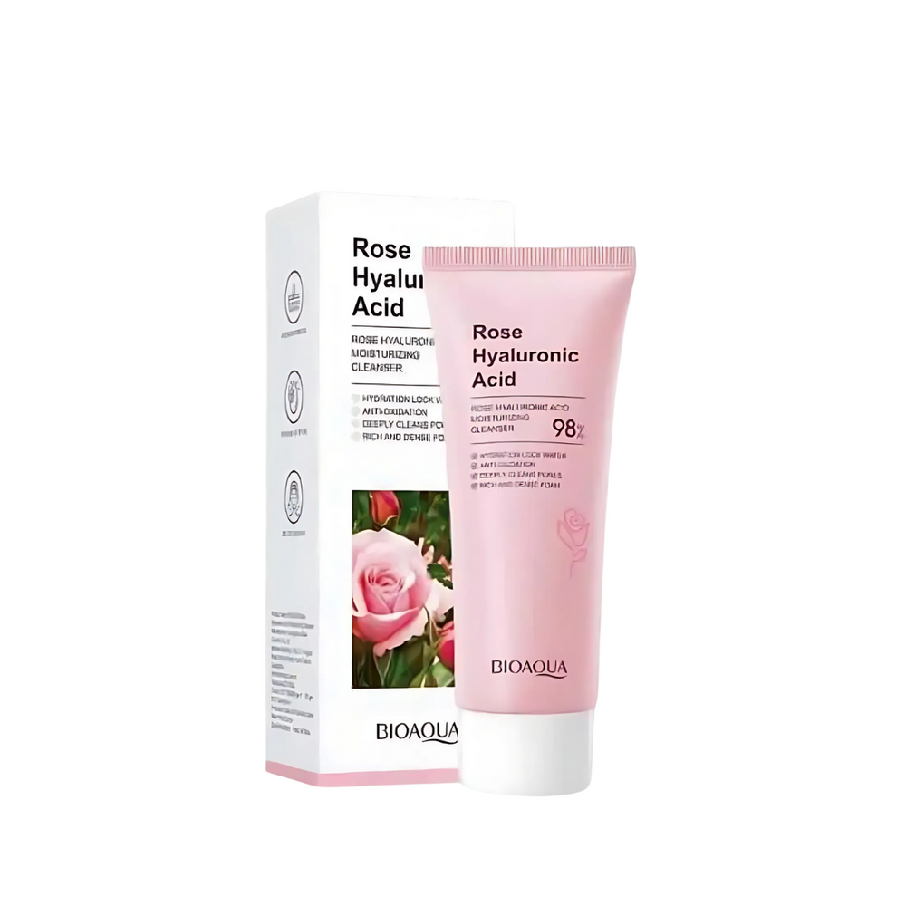 Bioaqua Rose Hyaluronic Acid Cleanser100g - Beauty Nest