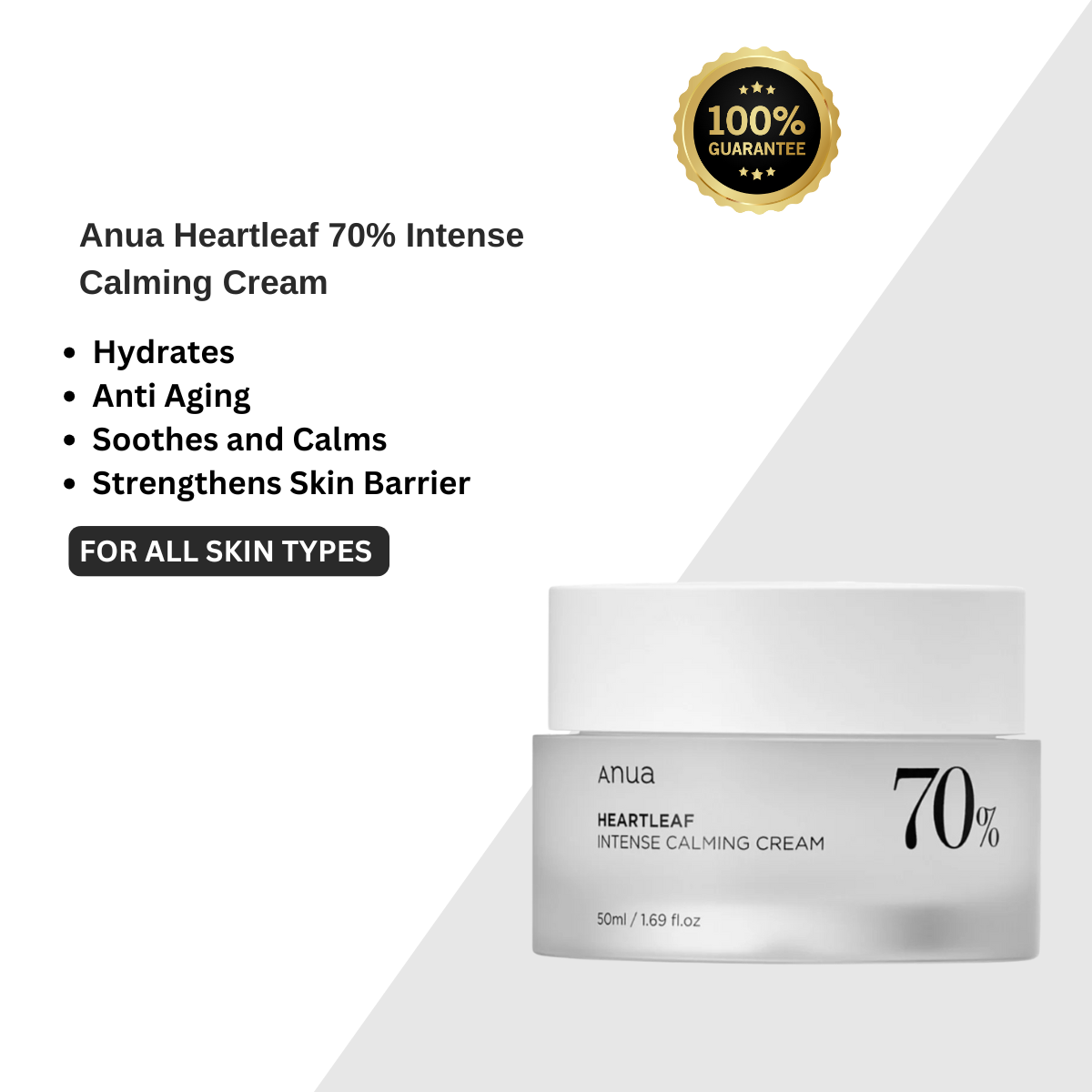 Anua Heartleaf 70% Intense Calming Cream - Beauty Nest