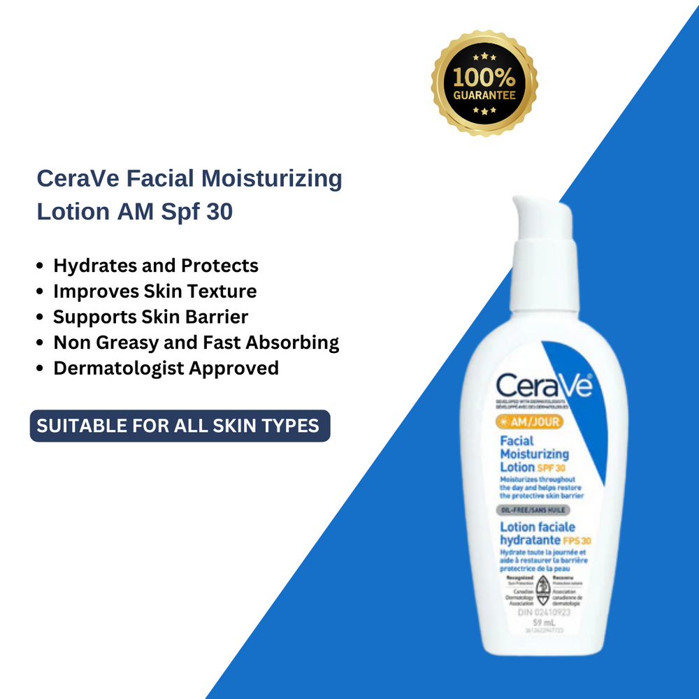 
                      
                        CeraVe Facial Moisturizing Lotion AM Spf 30 89 Ml - Beauty Nest
                      
                    