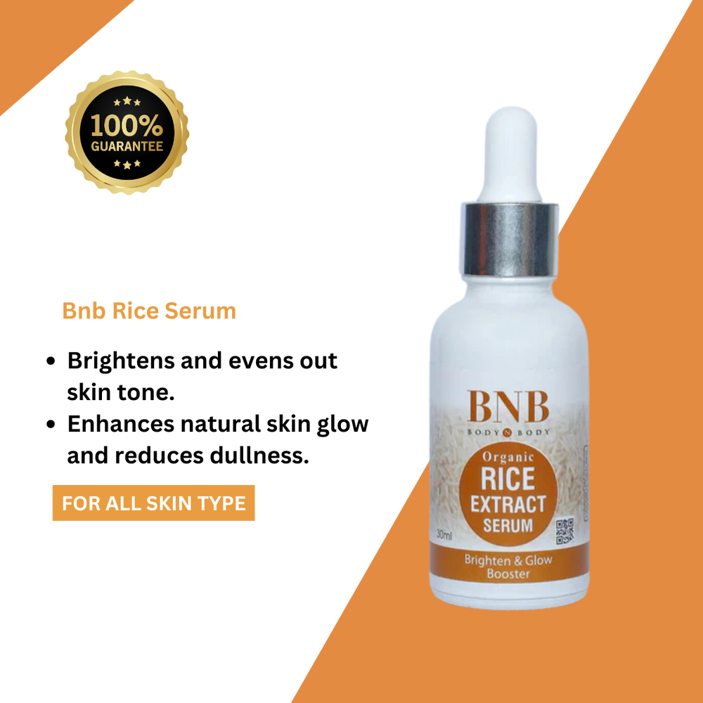 Bnb Rice Organic Extract & Brighten Glow Serum 30ml - Beauty Nest