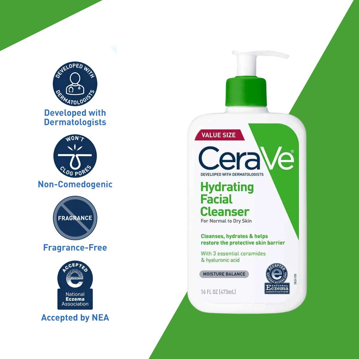 Cerave Hydrating Facial Cleanser 236 Ml - Beauty Nest