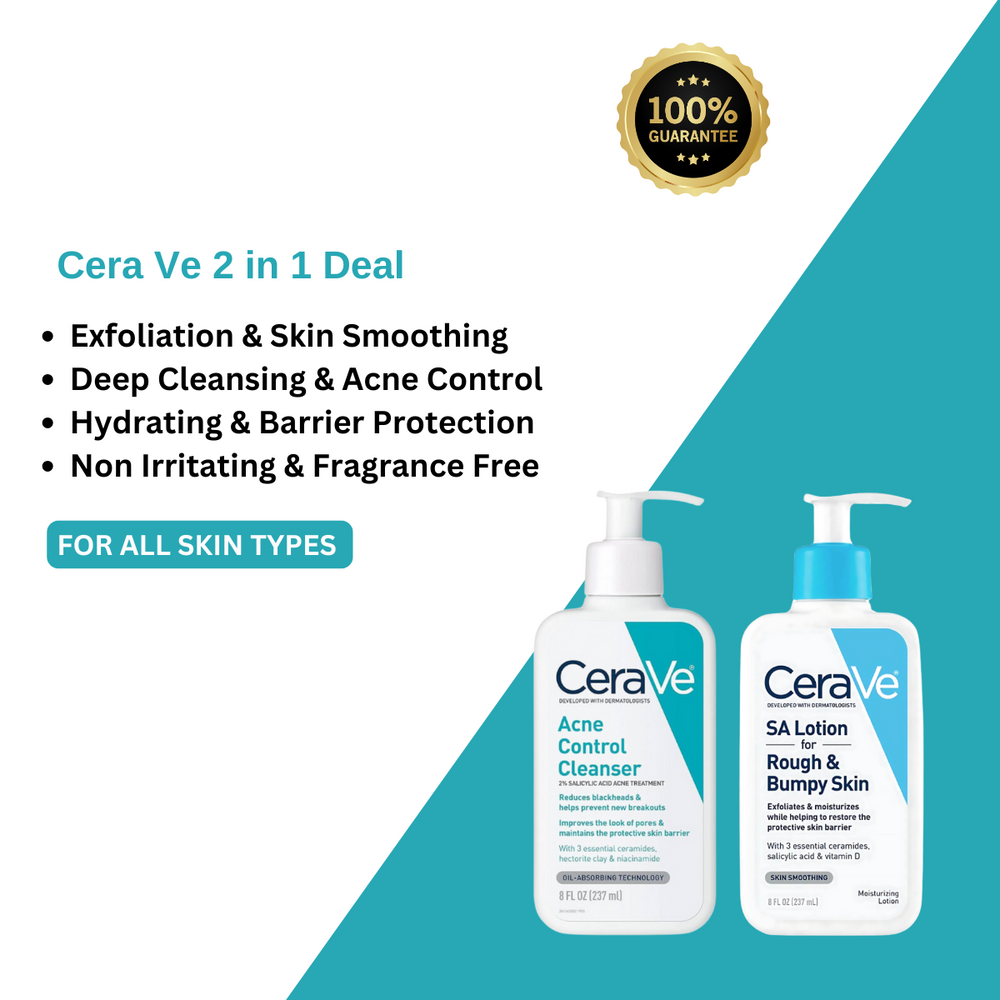 
                      
                        Cera Ve 2 in 1 ( Acne Control  + SA Lotion ) Deal - Beauty Nest
                      
                    