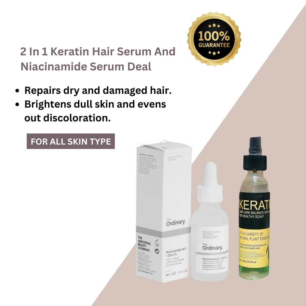 
                      
                        2 In 1 Keratin Hair Serum And Niacinamide Serum Deal - Beauty Nest
                      
                    