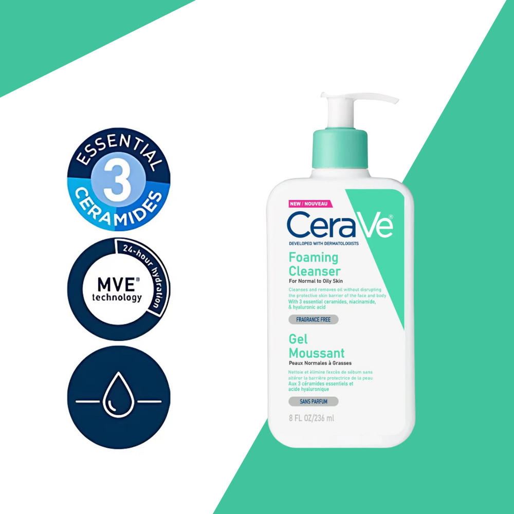 Cerave Smooth Texture Foaming Cleanser 236ml - Beauty Nest