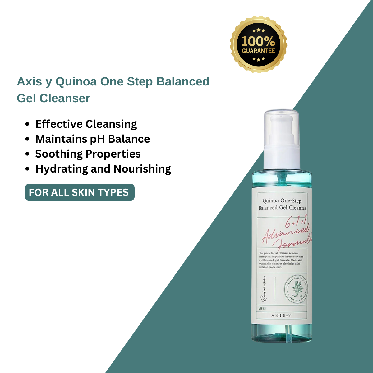 Axis y Quinoa One Step Balanced Gel Cleanser - Beauty Nest