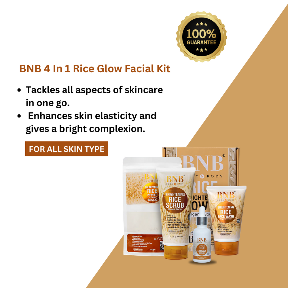 BNB 4 In 1 Rice Glow Facial Kit - Beauty Nest