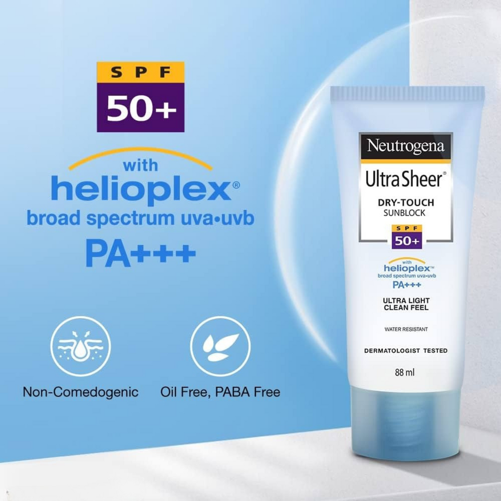 
                      
                        Neutrogena Ultra Sheer Dry Touch Sunblock SPF 50+ - Beauty Nest
                      
                    